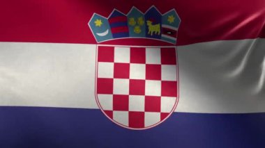 Hırvatistan Bayrağı 3D Döngüsü