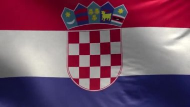 Hırvatistan Bayrağı 3D Döngüsü