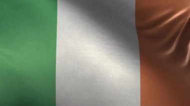 İrlanda Bayrağı 3 boyutlu döngü