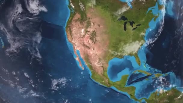 Earth Zoom from El Paso City - Texas - USA — Stock Video