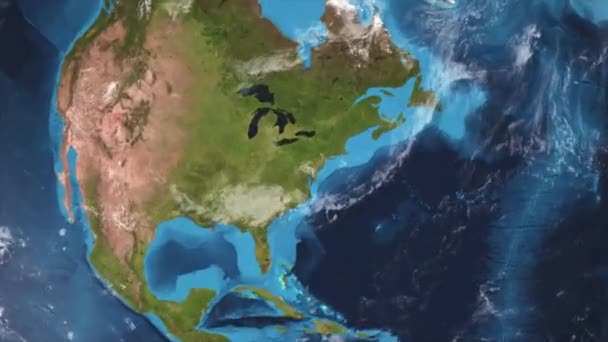 Earth Zoom do Capitólio dos Estados Unidos - Washington - EUA — Vídeo de Stock
