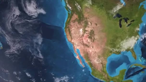 Earth Zoom on Solar Energy Generating Systems — стокове відео