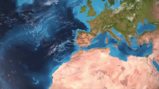 ソノバ太陽光発電所の地球ズーム-スペイン — ストック動画