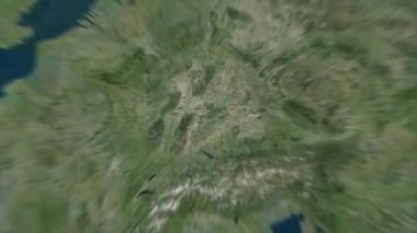 Dünya Zoom 'u Stuttgart City - Almanya