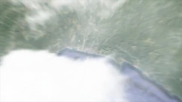 Zoom della Terra su Genova - Italia — Video Stock