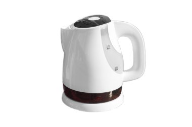 Beyaz üstüne elektrikli su ısıtıcısı