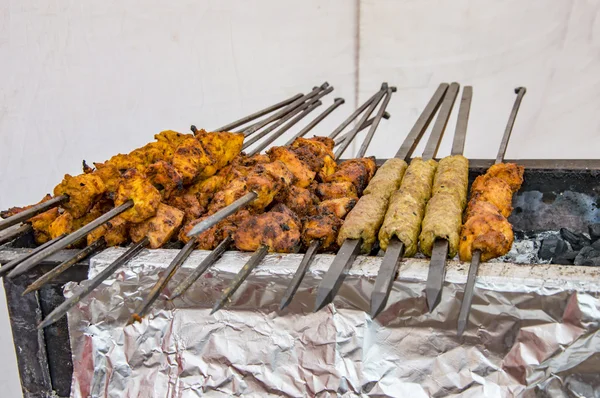 Kebab na grelha — Fotografia de Stock