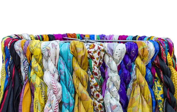 Foulards colorés en vente — Photo