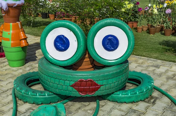 Eski lastikler konsept Sanat için kullanılan