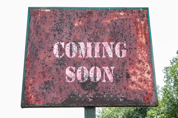 Coming soon text — Stock Photo, Image