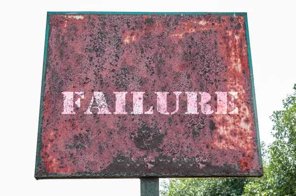 Failure text messageq — Stock Photo, Image