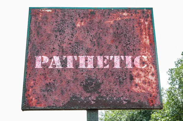 Mesaj patetic pe tablă — Fotografie, imagine de stoc