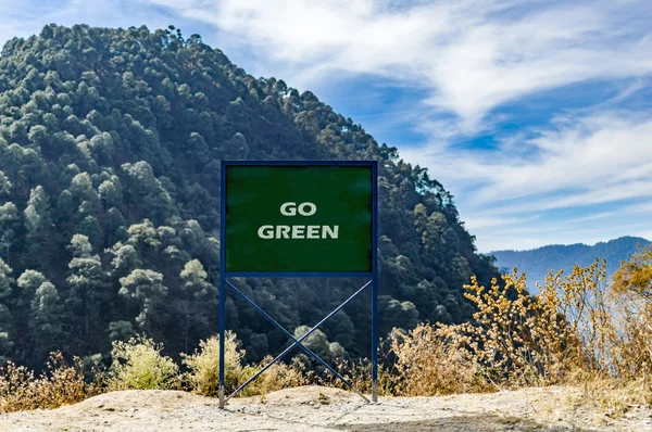 Ir mensaje de texto verde —  Fotos de Stock