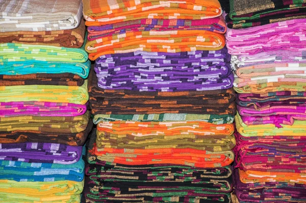 Folded textile sheets — Stock Photo, Image