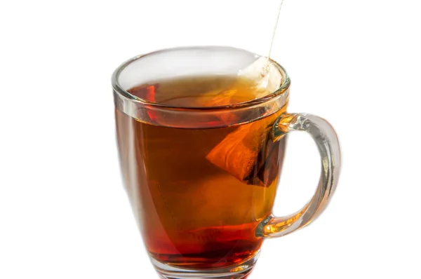Xícara de chá com saco de chá — Fotografia de Stock