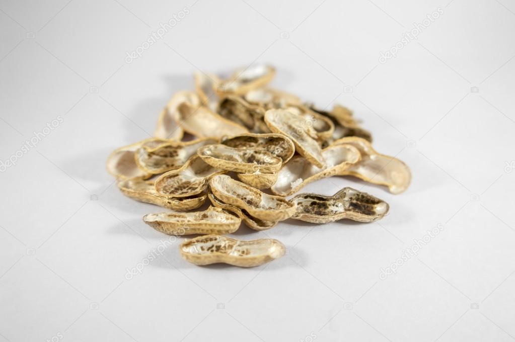 Shells of peanuts