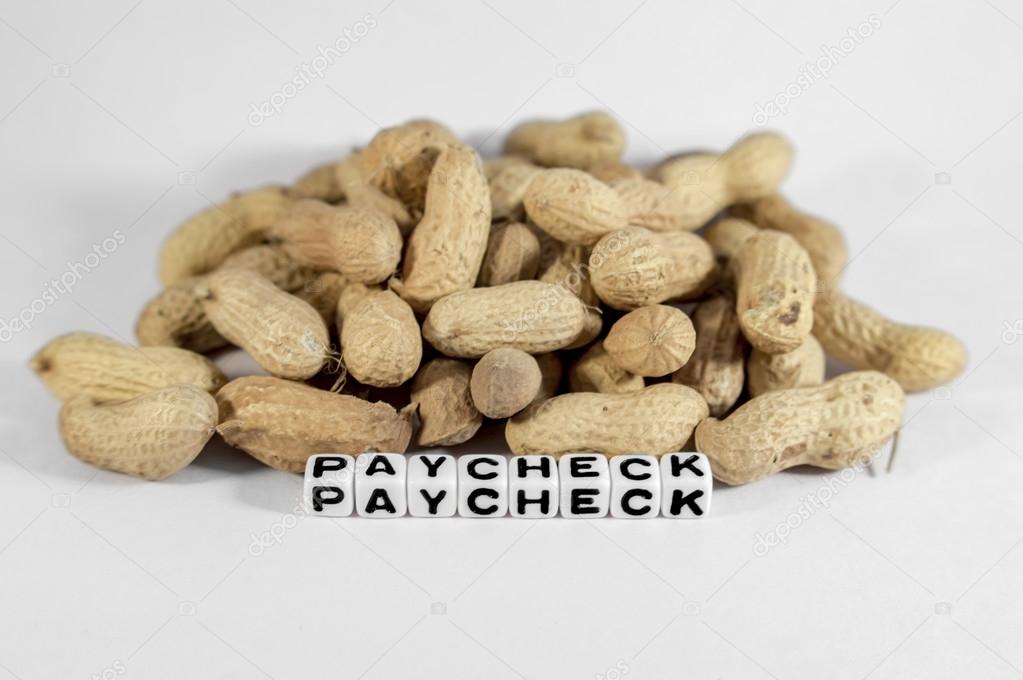Peanuts and paycheck metaphor