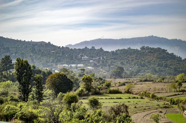 Farmland in mountains — 图库照片