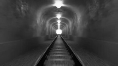 eski görünümlü tüneli