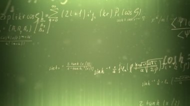 Renkli matematik formülleri ile animasyon
