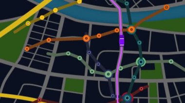GPS navigasyon kavramı Metro düzeni