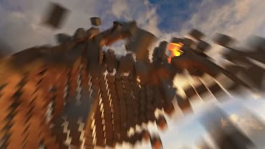 Ters Çöken ortaçağ savunma kuleleri