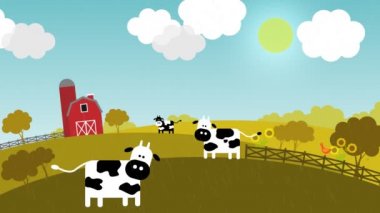 Üç inek, bir tavuk ve bir ahır