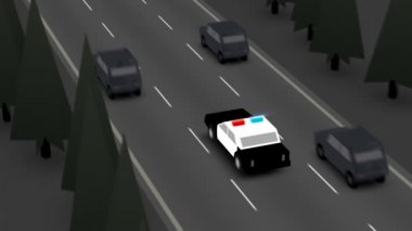 Hız polis arabası görüntüleri