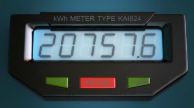 şeffaf plastik durumda olan analog elektrik ölçer