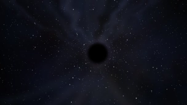 Trou noir au milieu de l'espace extérieur 