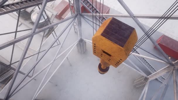 Bilder av en Drill Tower — Stockvideo