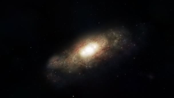 Viaje más rápido que la luz entre galaxias . — Vídeos de Stock