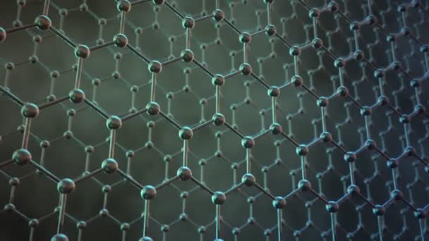 Animation of the graphene structure — Stock Video