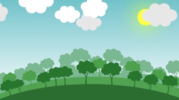transition de la forêt verte à une ville polluée 