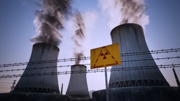 Jaderná elektrárna — Stock video