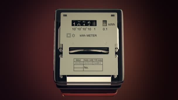 compteur électrique analogique avec boîtier en plastique transparent 