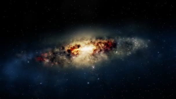 Vue spectaculaire d'une galaxie rayonnante 