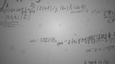 Kameranın içinden uçan el yazısı matematik formülleri