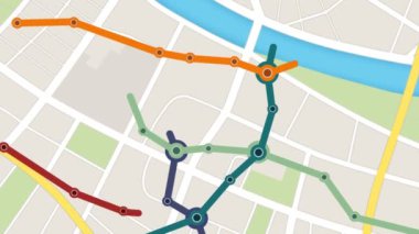 GPS navigasyon Metro ulaşım.