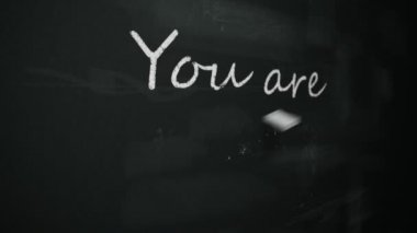 Kara tahta olmak fiil İngilizce konjugasyon çizim.