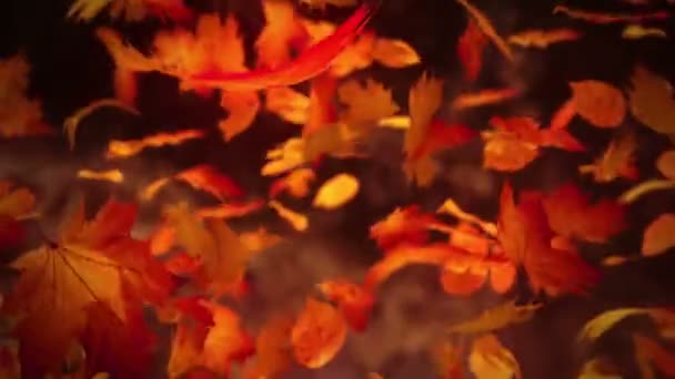 Animation fallender Herbstblätter