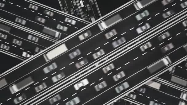 embouteillage sur trois autoroutes achalandées traversant chacune 