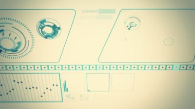 Grafik oranı dalgalanıyor futuristik grafik kullanıcı arayüzü