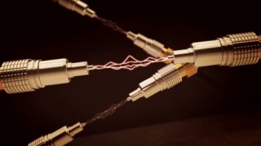 İki tel arasında elektrik bir kıvılcım