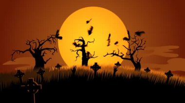 Mezarlıkta yükselen zombiler