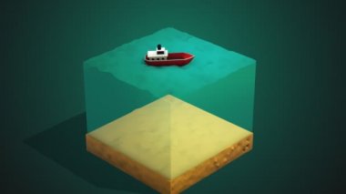 Tekne su yüzeyine demirleyen