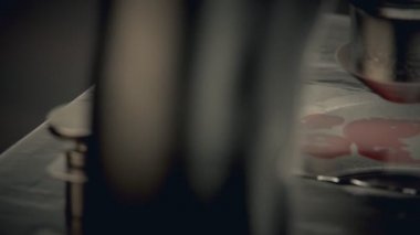 Mikroskop ve Lens yakın çekim