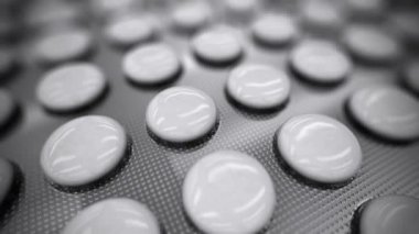 Pills paket closeup döngüye tabi.