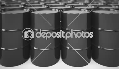 Loopable animasyon siyah petrol varil.