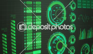 Grafik dalgalanıyor futuristik grafik kullanıcı arayüzü